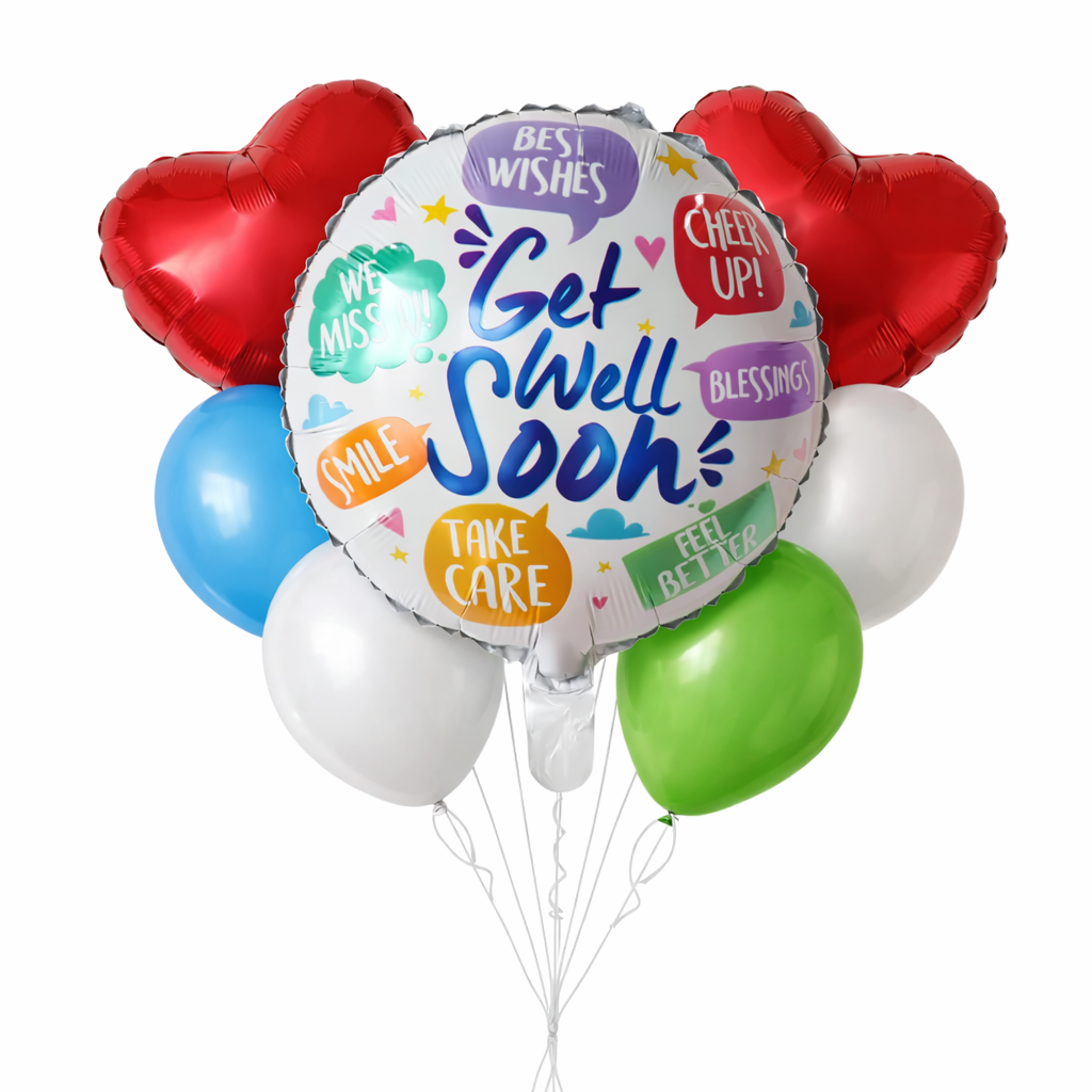 Get Well Soon Balloon Bunch